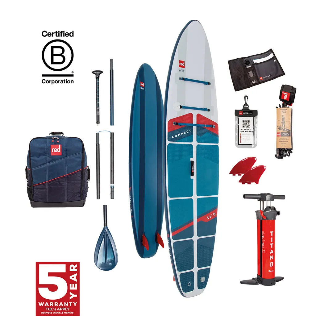 11.0 Compact Inflatable Paddle Board Package