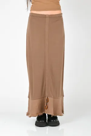 B-R-B 'Manipulation' Skirt In Brown