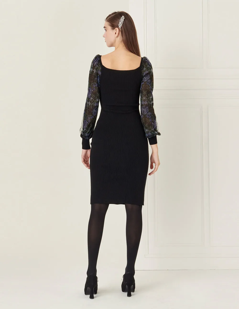 BORA AKSU Mesh Wool And Knitted Dress