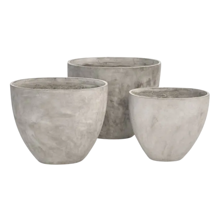 Brooklyn Oval Concrete Planter - Large