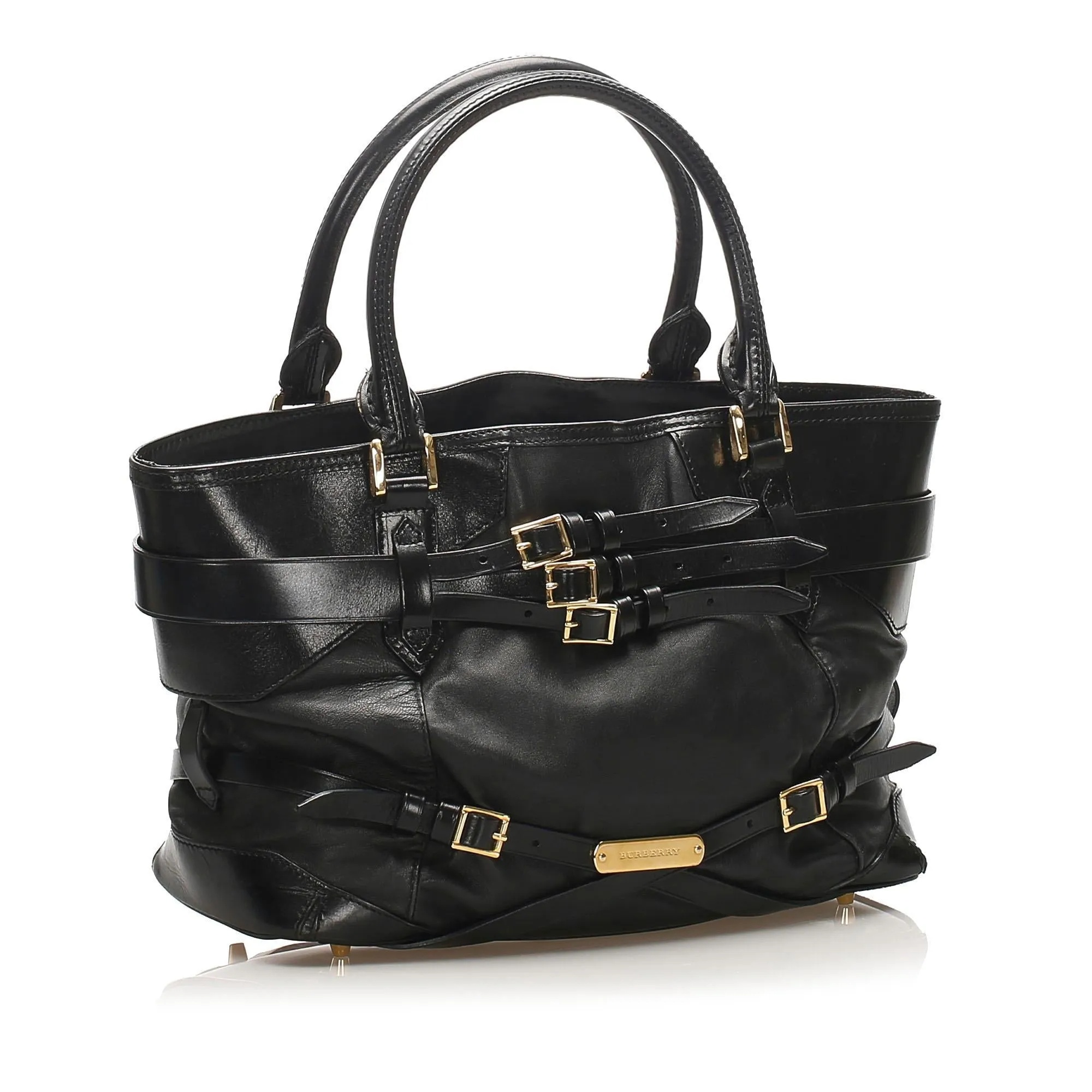 Burberry Bridle Landscape Lynher Leather Tote Bag (SHG-11572)