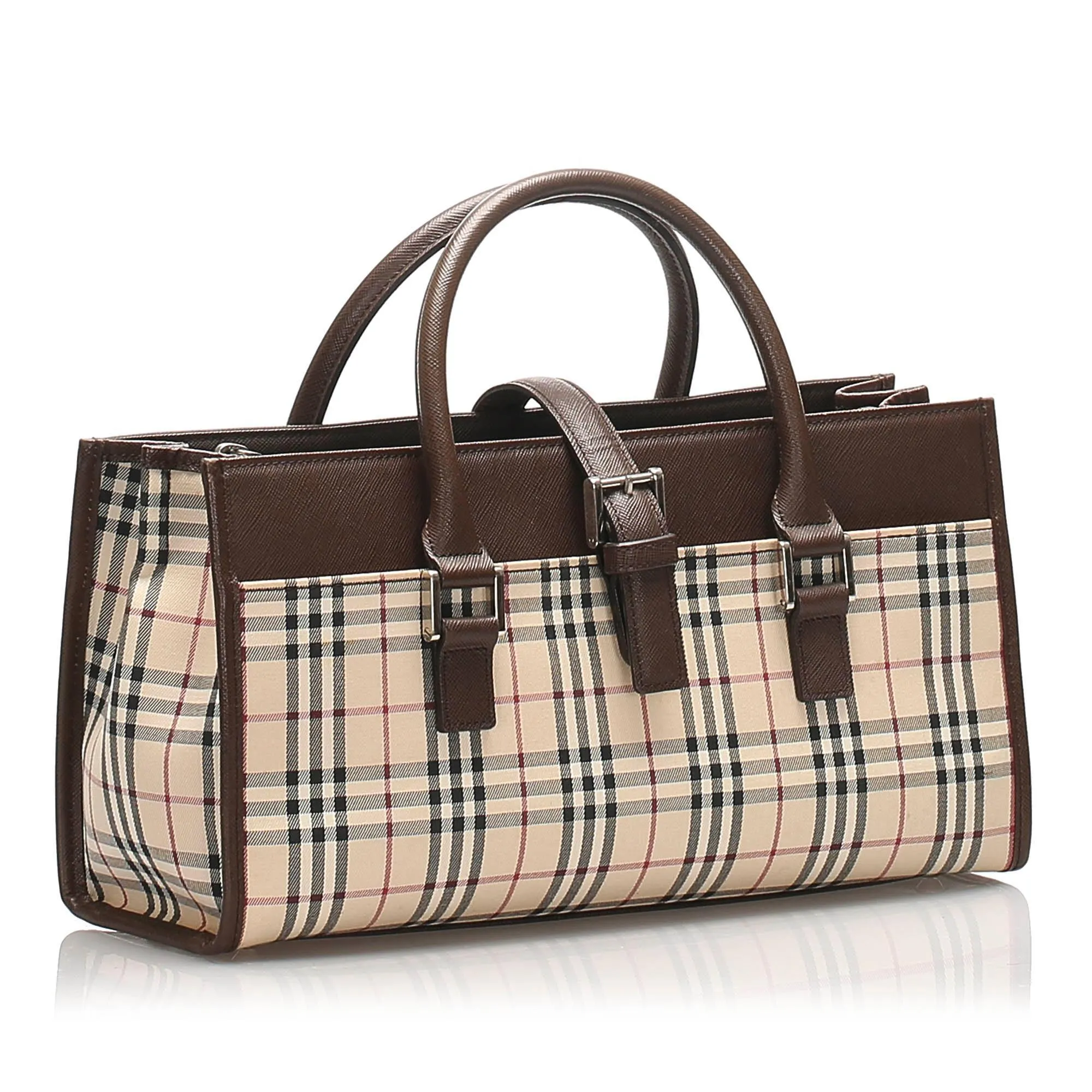 Burberry House Check Canvas Handbag (SHG-11011)