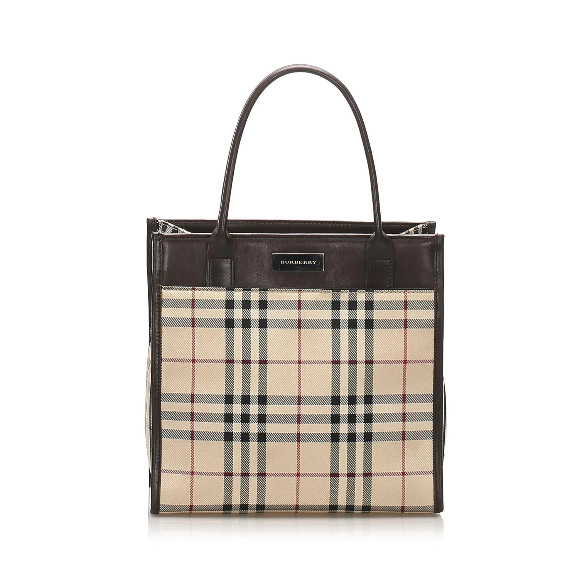 Burberry House Check Canvas Handbag (SHG-12046)