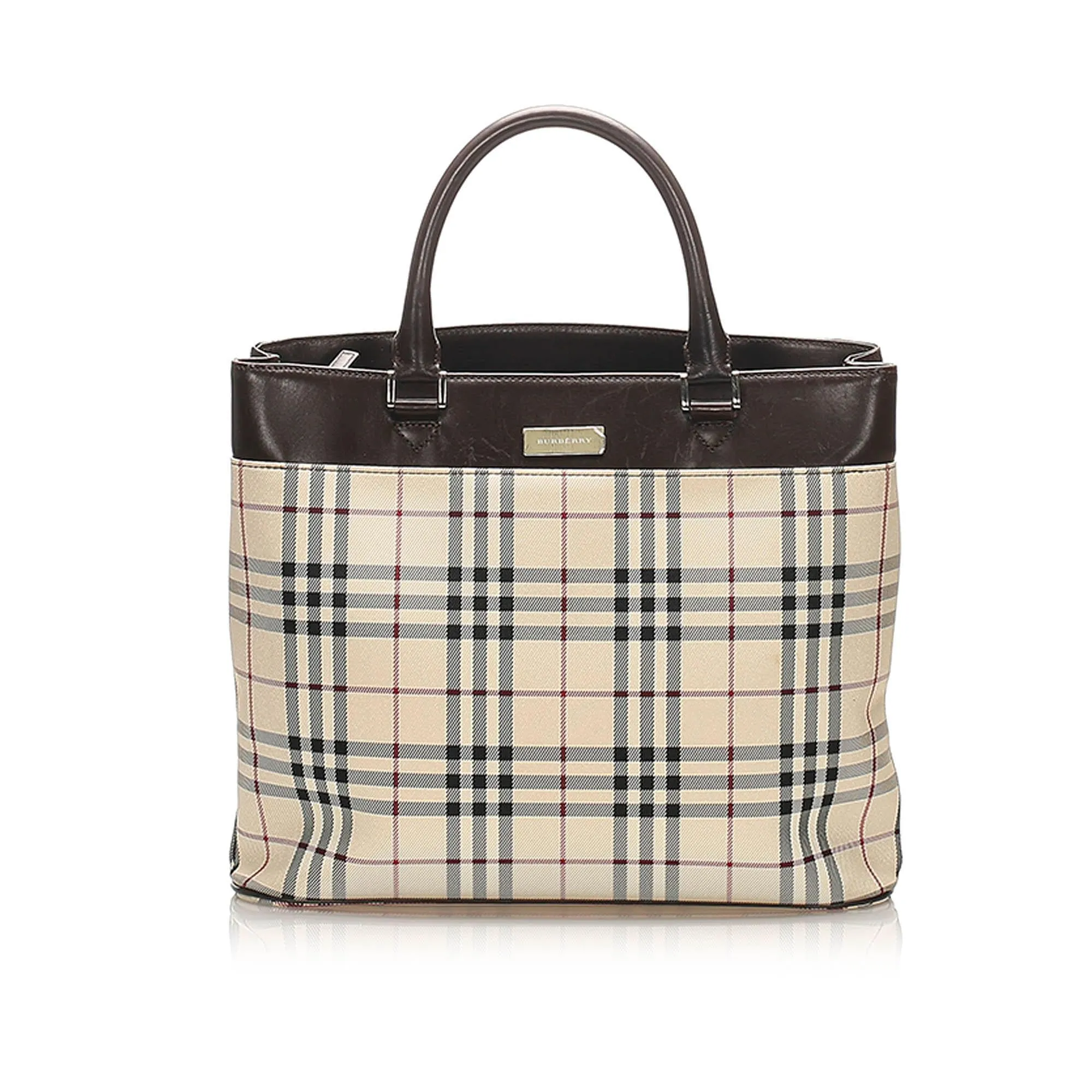 Burberry House Check Canvas Handbag (SHG-15426)