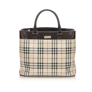 Burberry House Check Canvas Handbag (SHG-15426)