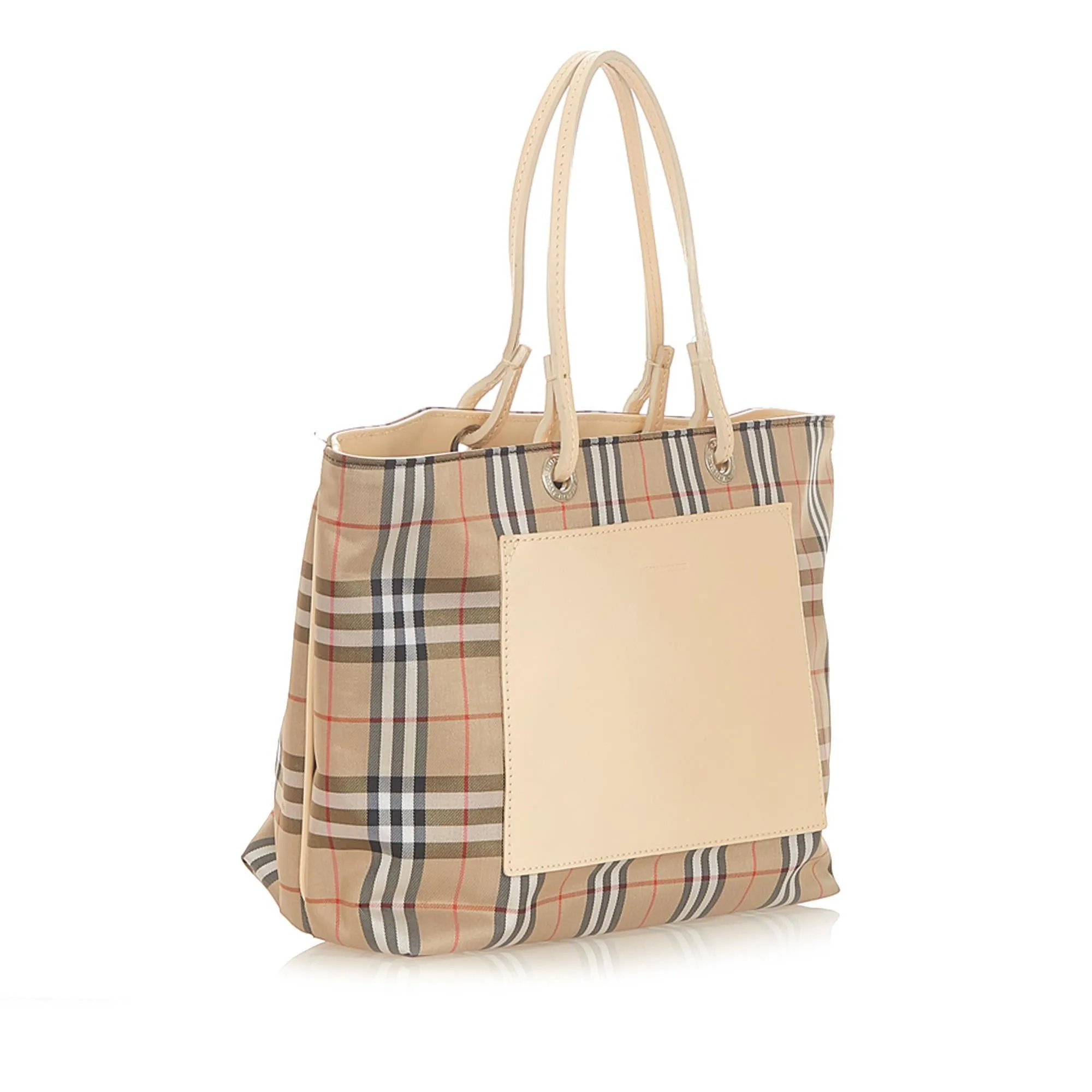 Burberry House Check Canvas Tote Bag (SHG-20155)