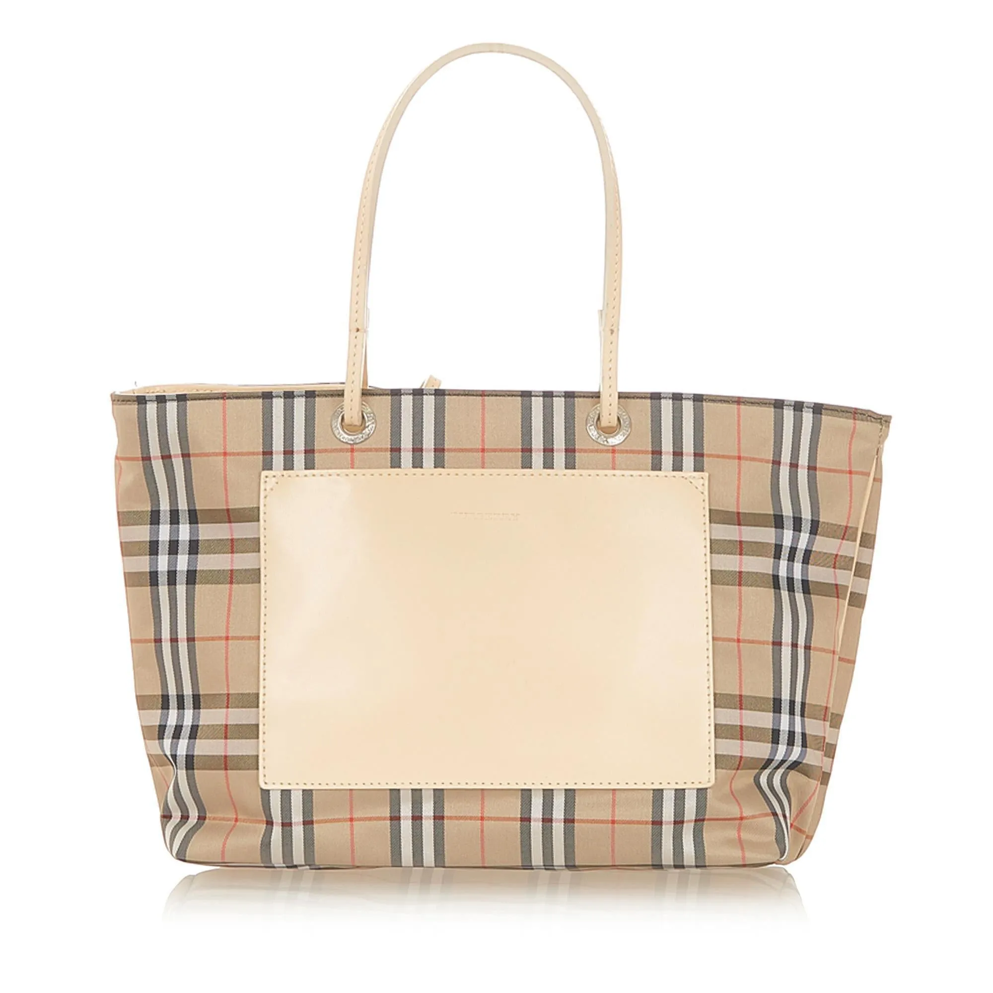 Burberry House Check Canvas Tote Bag (SHG-20155)