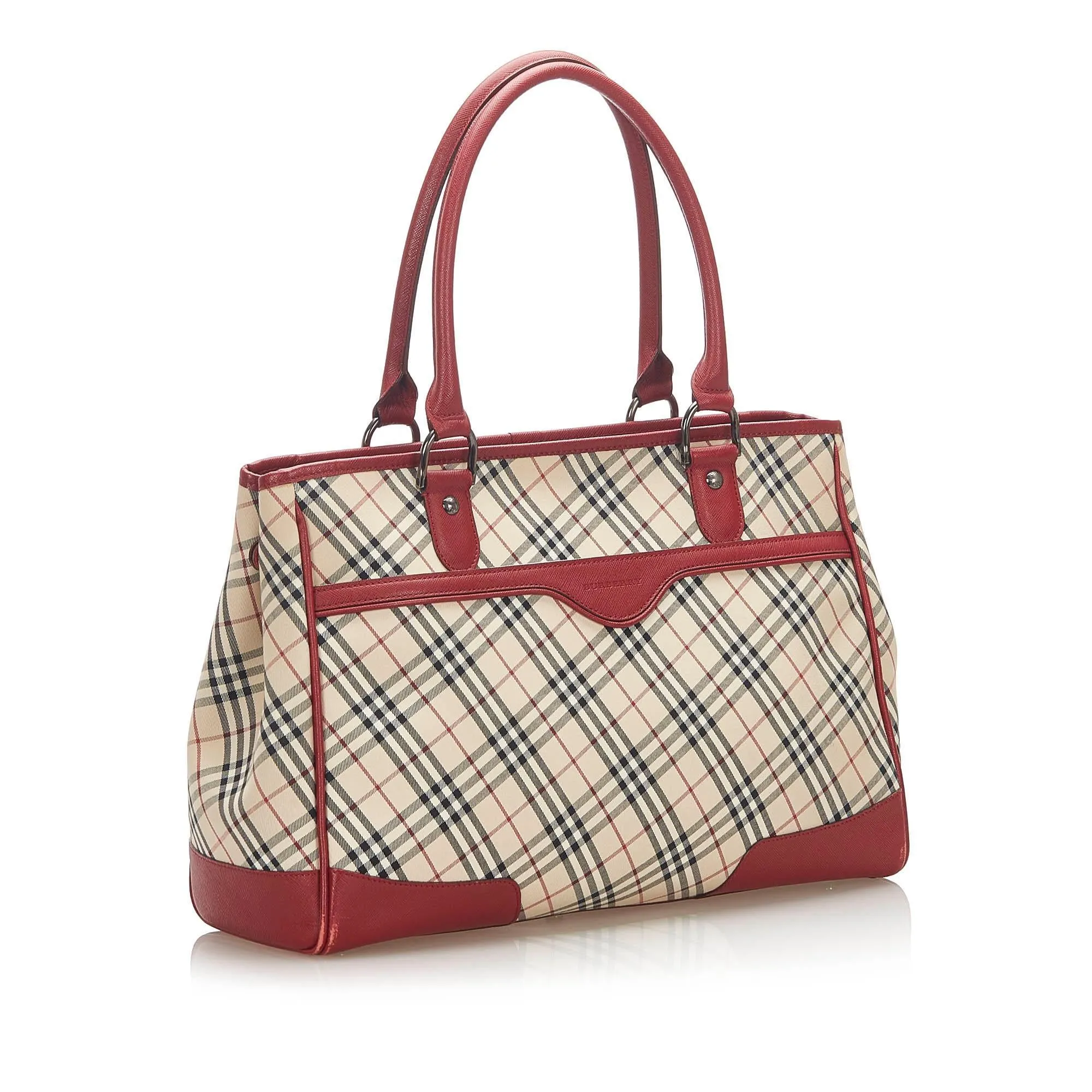 Burberry Nova Check Canvas Tote Bag (SHG-17415)