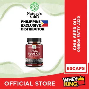 BUY1 GET1 = Natures Craft Chia Seed Oil - 60 Capsules EXP 04/30/2025