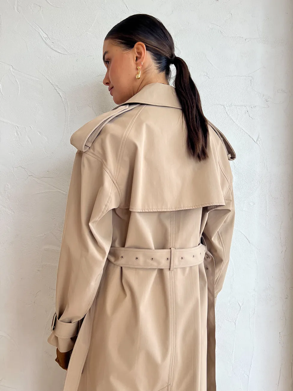 Camilla and Marc Evans Trench Coat in Sand