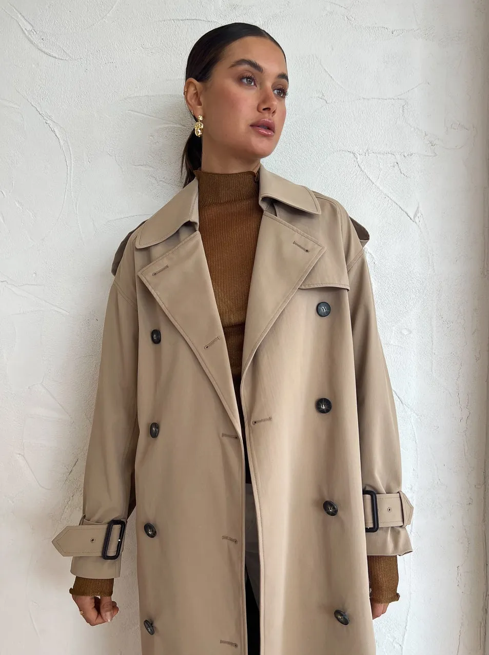 Camilla and Marc Evans Trench Coat in Sand