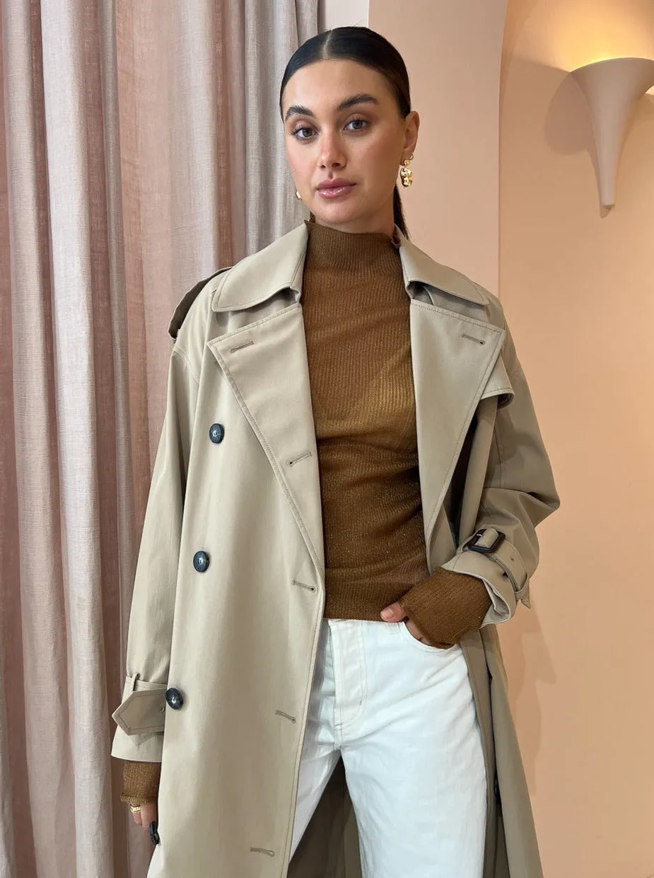 Camilla and Marc Evans Trench Coat in Sand