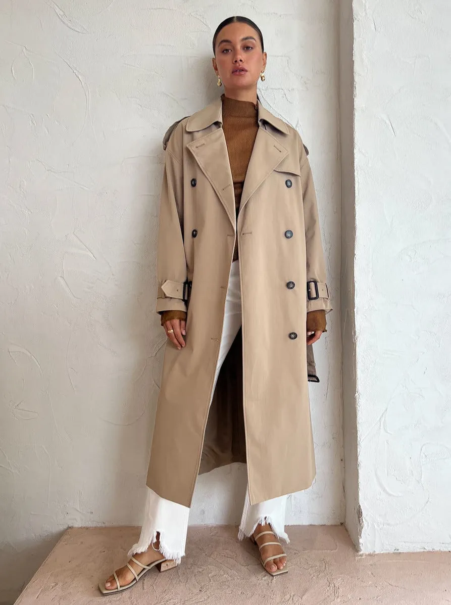 Camilla and Marc Evans Trench Coat in Sand