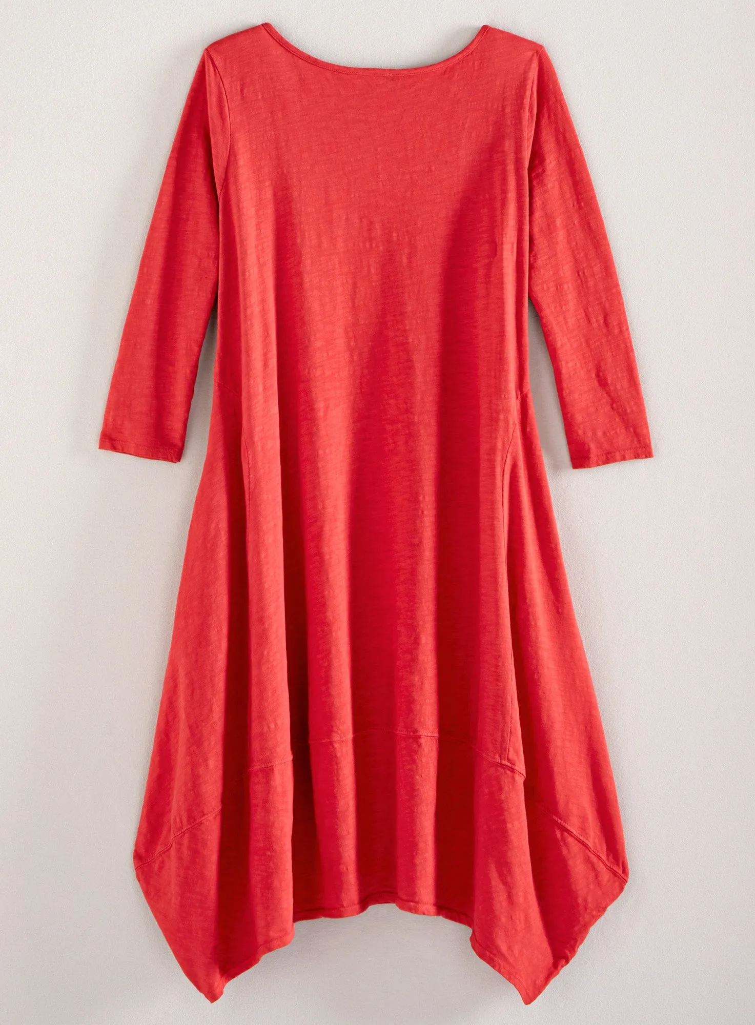 Classic Cotton Tulip Dress - Slub Knit Solid