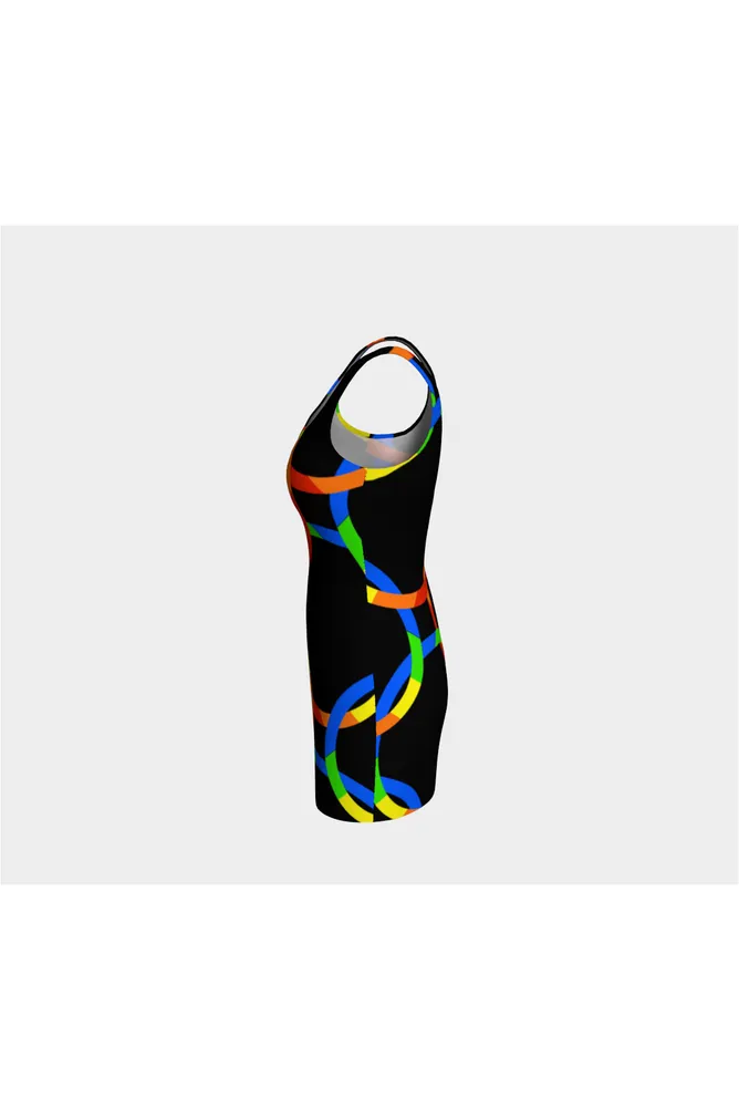 Color Wheel Bodycon Dress