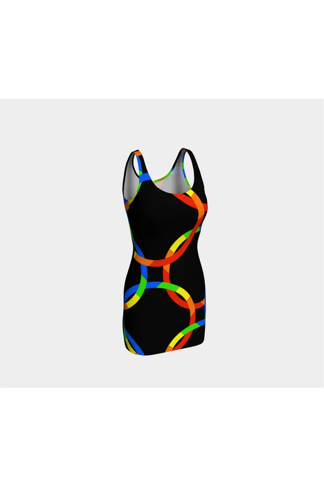 Color Wheel Bodycon Dress