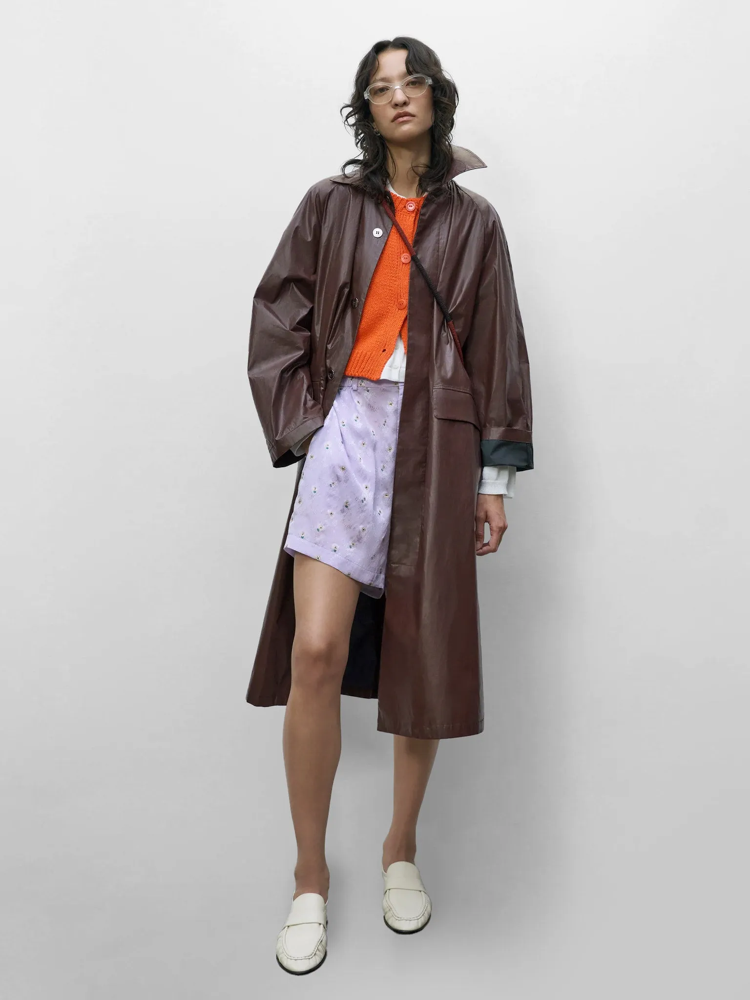 CORDERA Trench Coat Prune