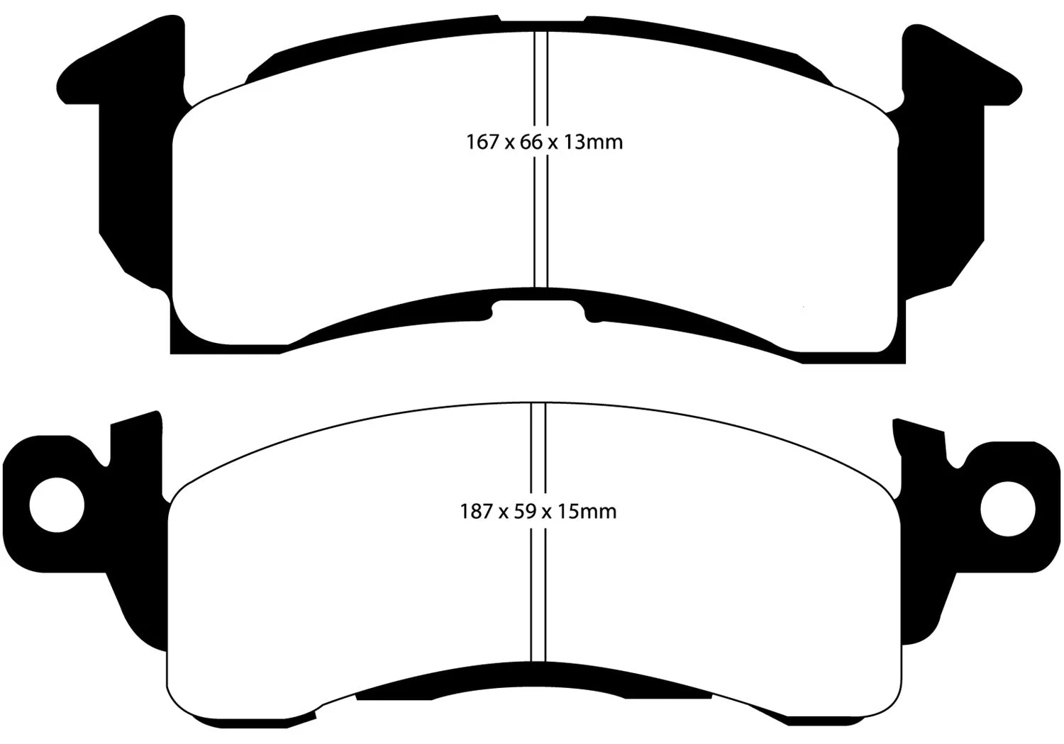 EBC Brakes DP41145R Yellowstuff Street And Track Brake Pads