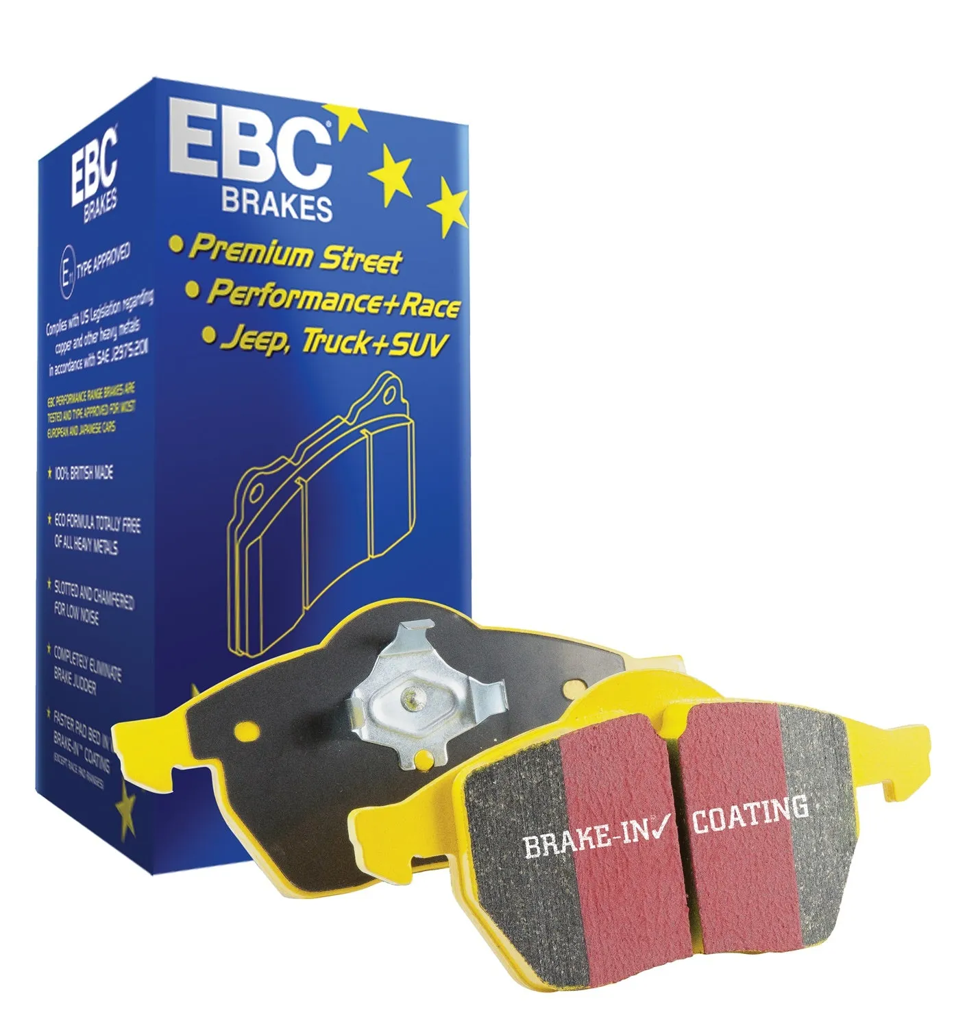 EBC Brakes DP41274R Yellowstuff Street And Track Brake Pads