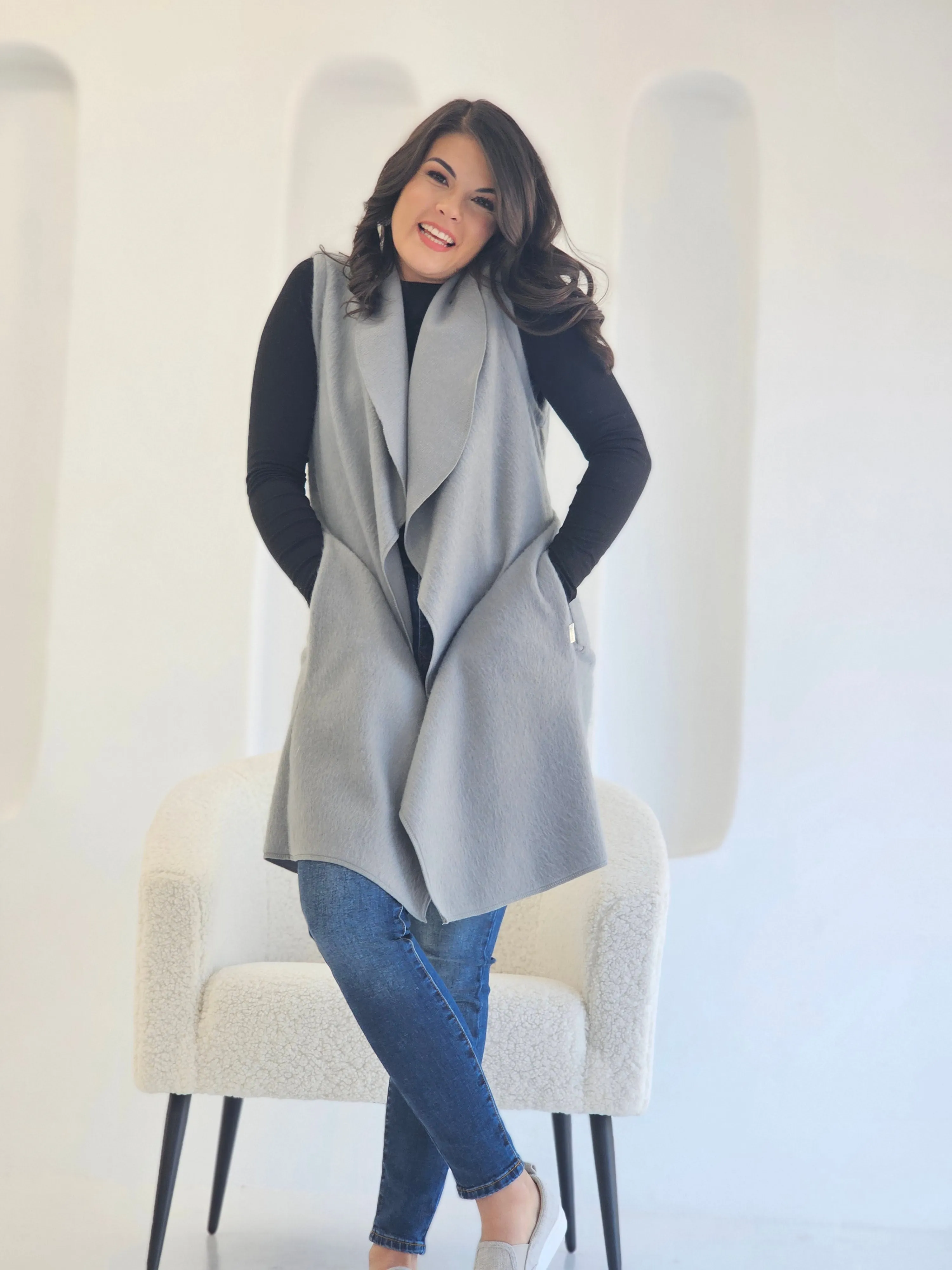 Ella Coat Silver Brushed