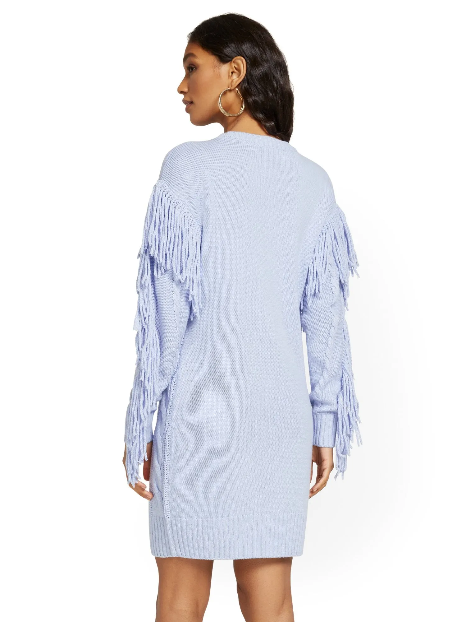 Fringe Sweater Dress