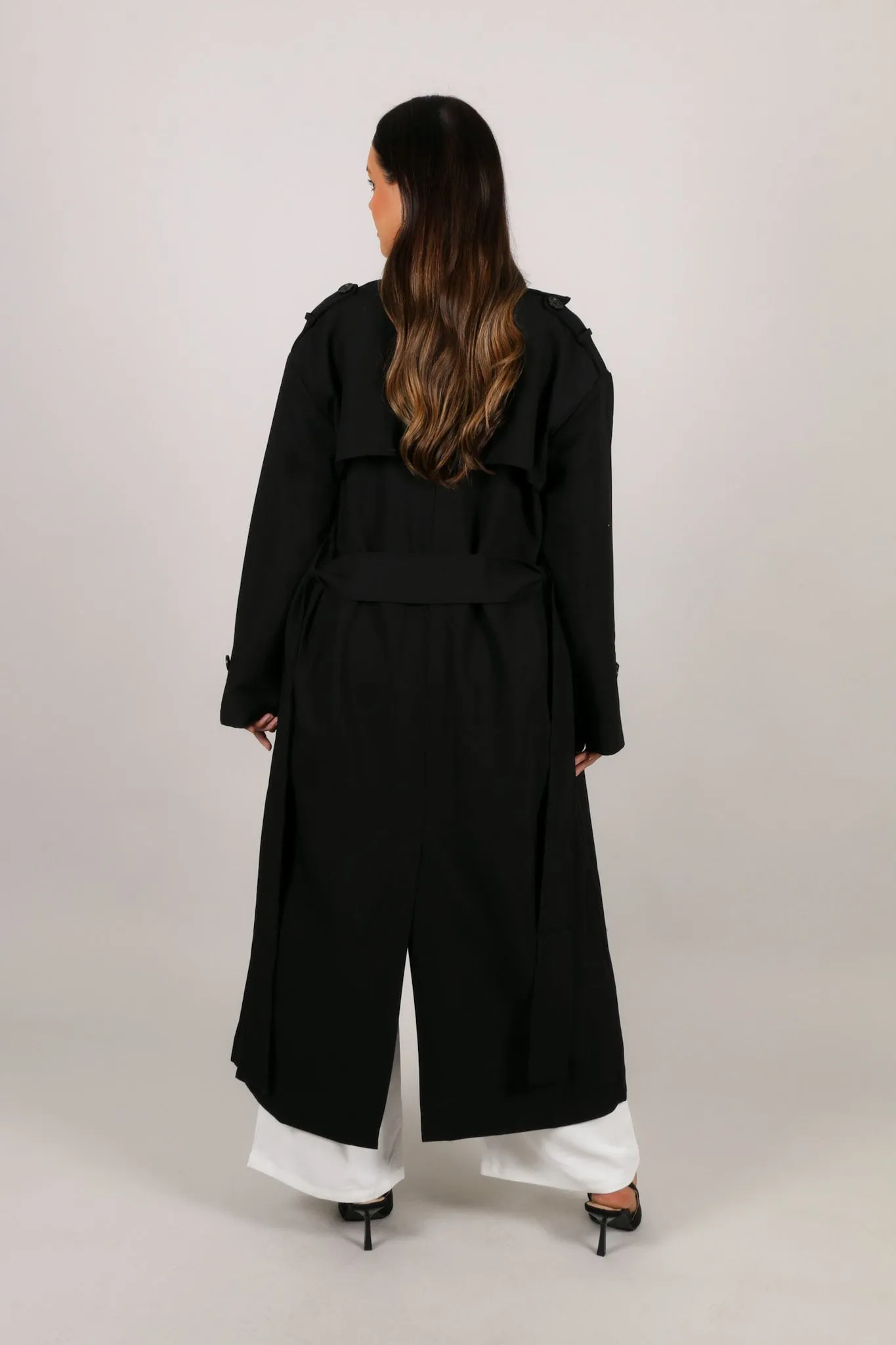 HENDRIX TRENCH COAT BLACK