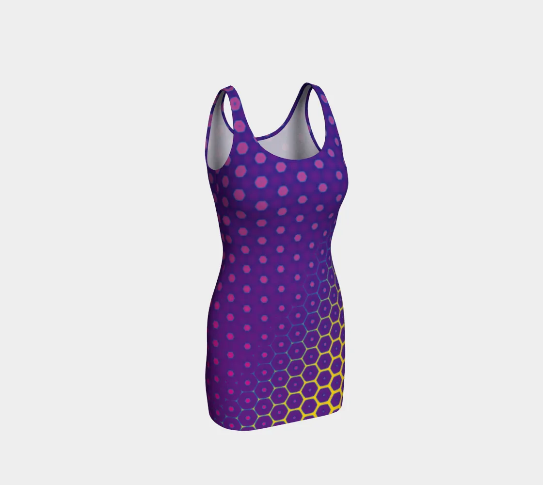 HEX BEE BODYCON DRESS | PSYPEPPER