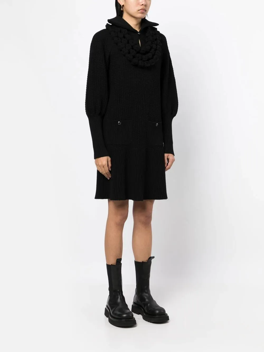 Knit Collared Dress