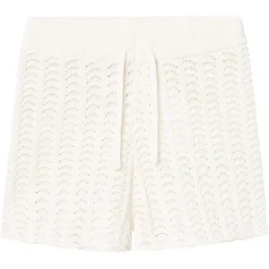 Lil'Atelier Coconut Milk Johanna Knit Shorts