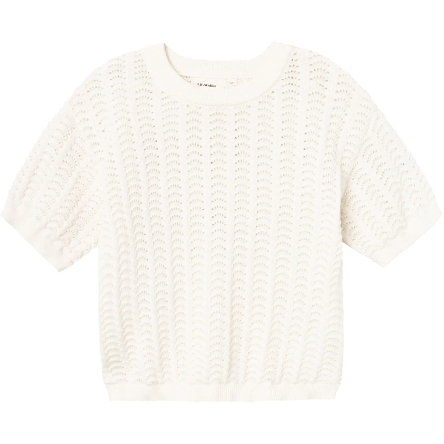 Lil'Atelier Coconut Milk Johanna Loose Knit