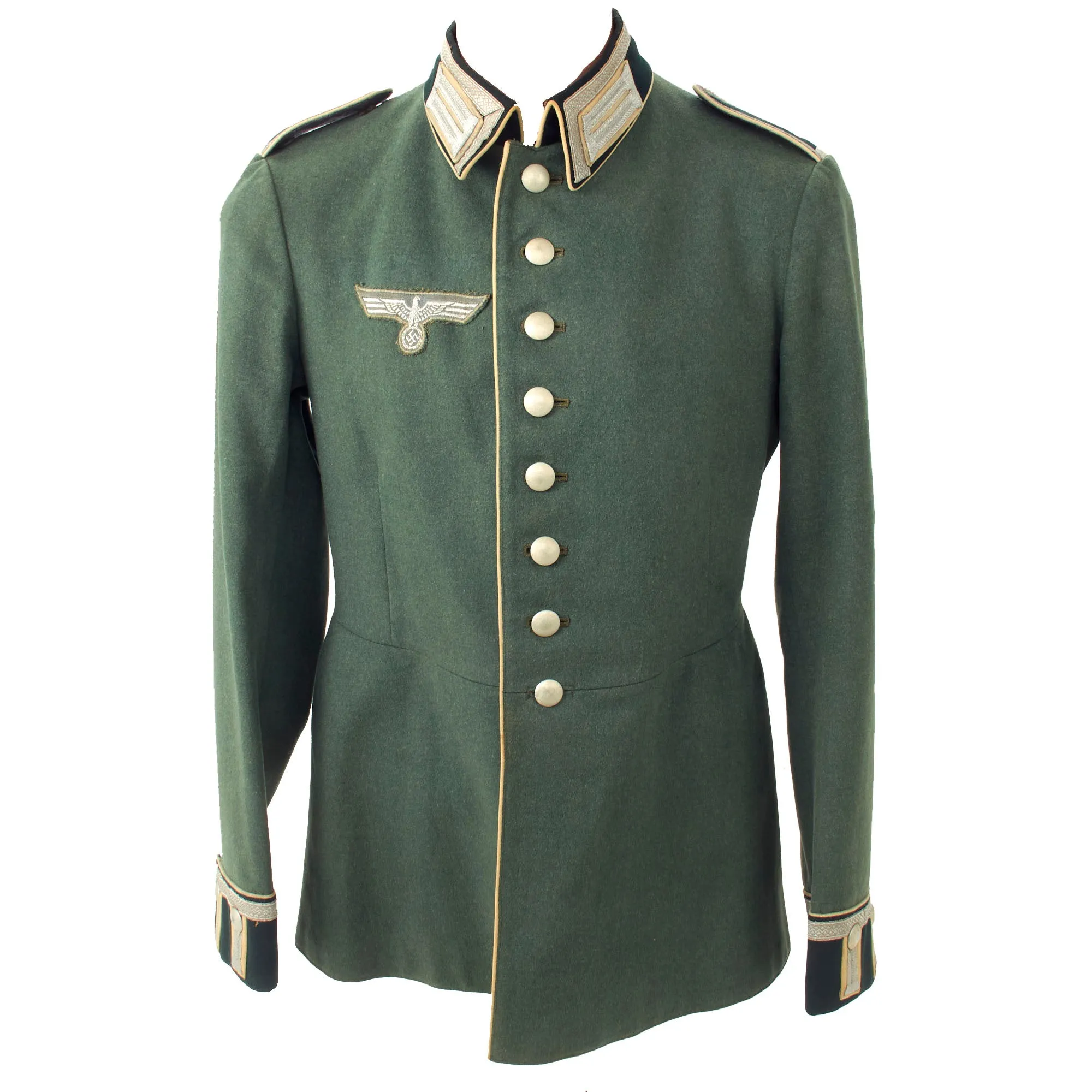 Original German WWII Heer Army Unterfeldwebel NCO M35 Waffenrock Dress Tunic - dated 1938