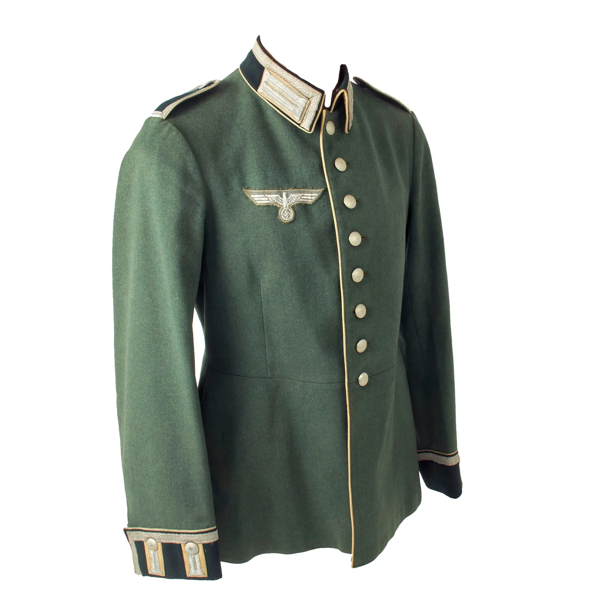 Original German WWII Heer Army Unterfeldwebel NCO M35 Waffenrock Dress Tunic - dated 1938