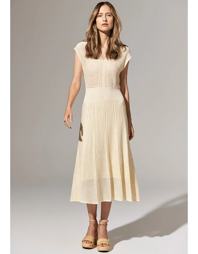 Paco Knit Dress Ivory