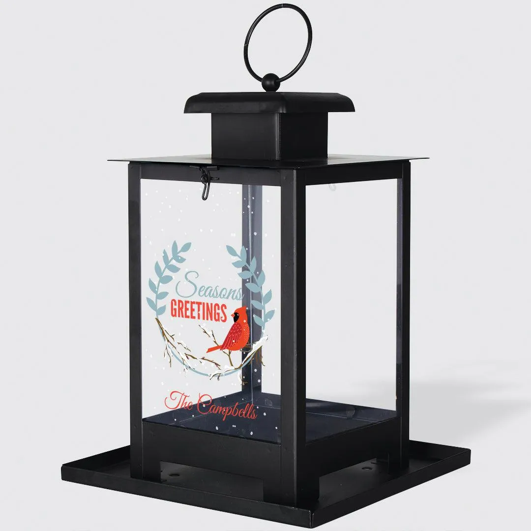 Personalized Season's Greetings Bird Feeder