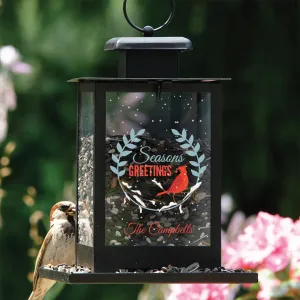 Personalized Season's Greetings Bird Feeder