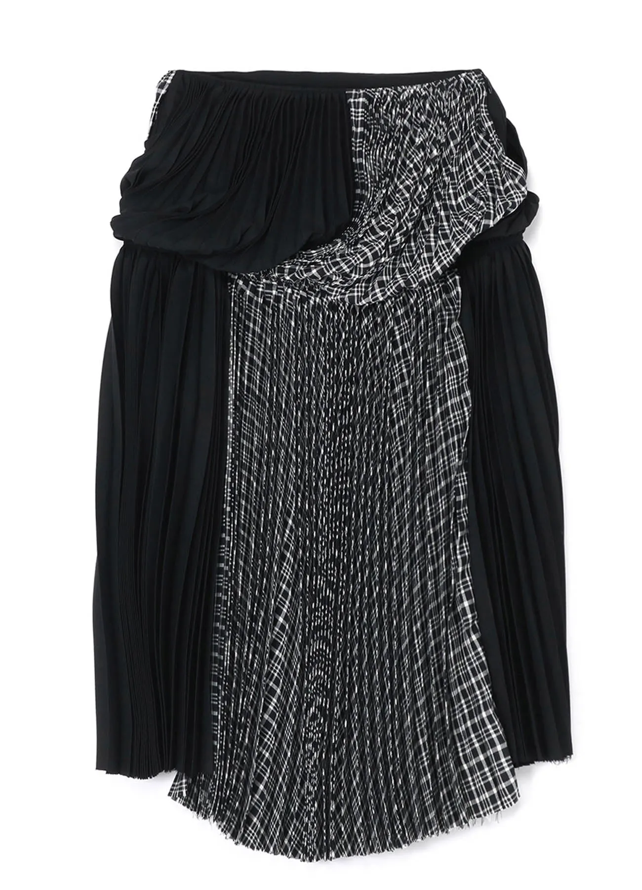 PLEATED SKIRT WITH TWISTED DESIGN