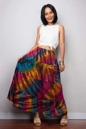 Rainbow Tie Dye Skirt