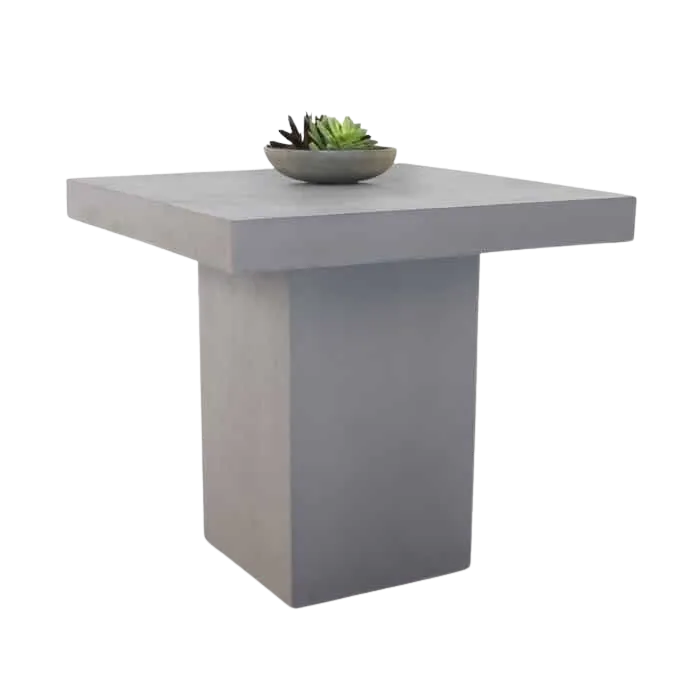 Raw Concrete Counter Height Table