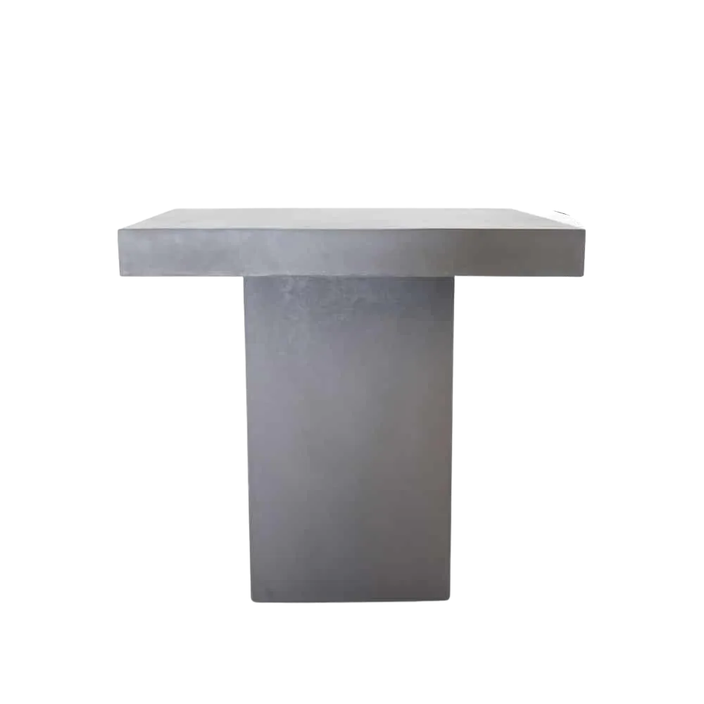 Raw Concrete Counter Height Table