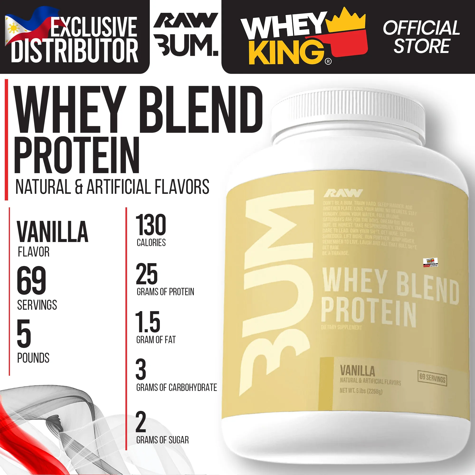 RAW Nutrition | CBUM - Whey Protein Blend