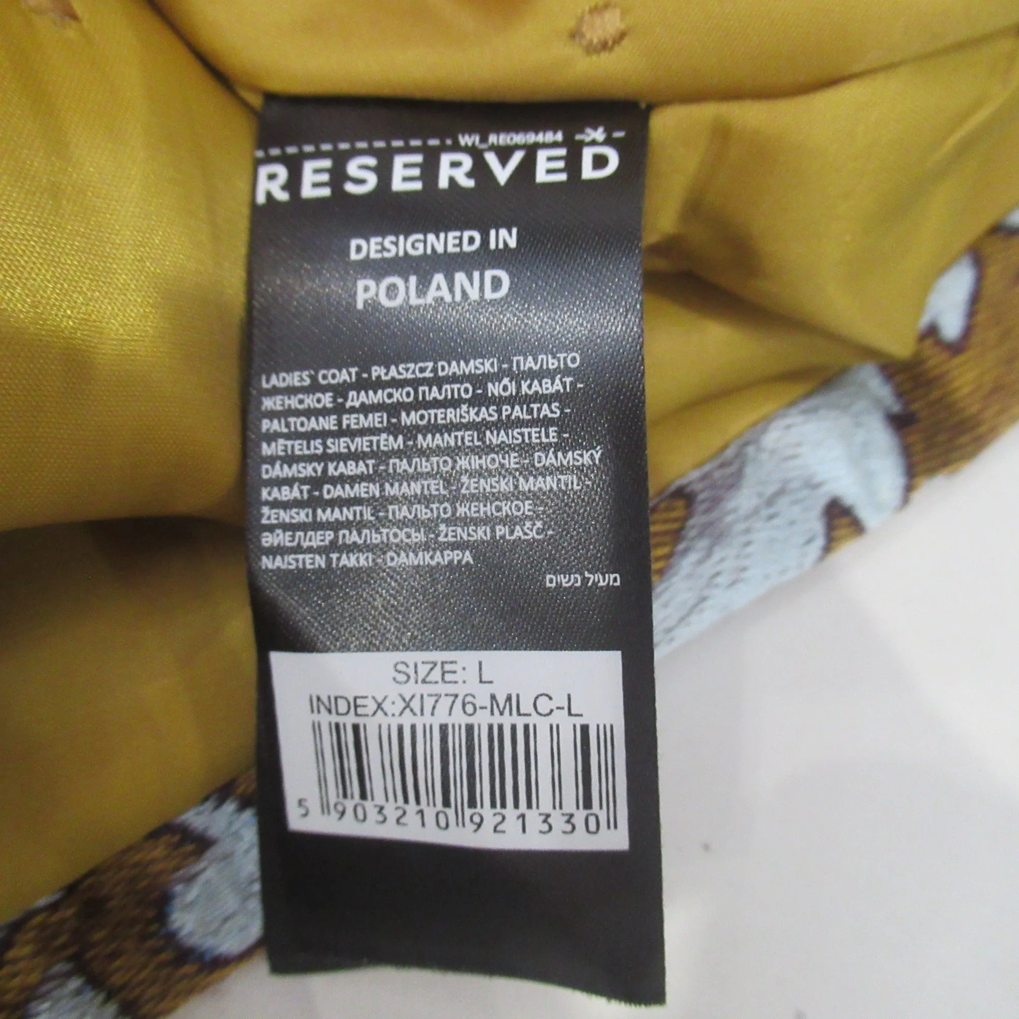 Reserved Re Design Large Silver Brown Overcoat Womenswear | Preloved