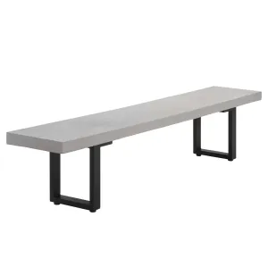 Sorrento Concrete and Aluminium Outdoor Bench