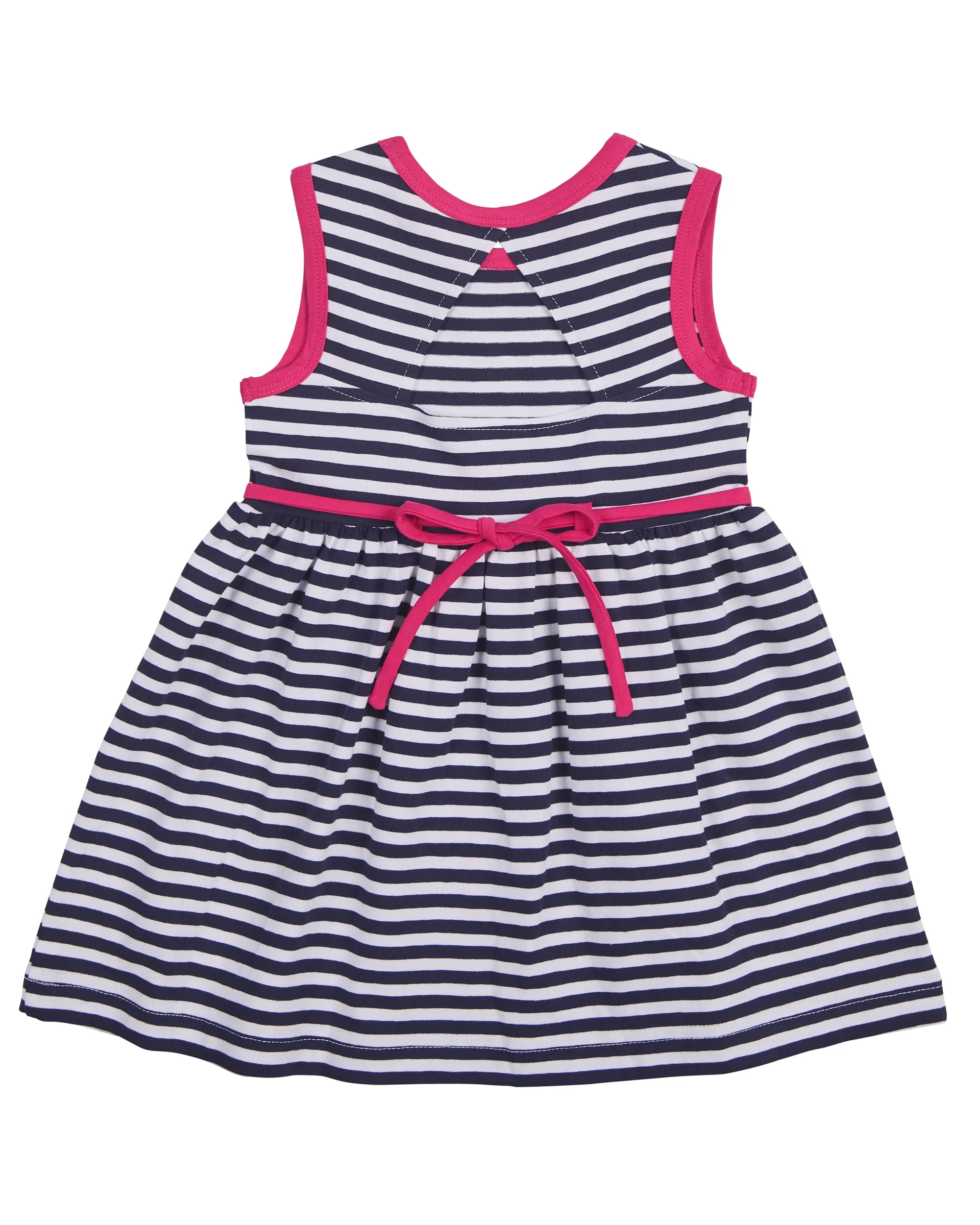 Stripe Knit Dress With Pinwheels