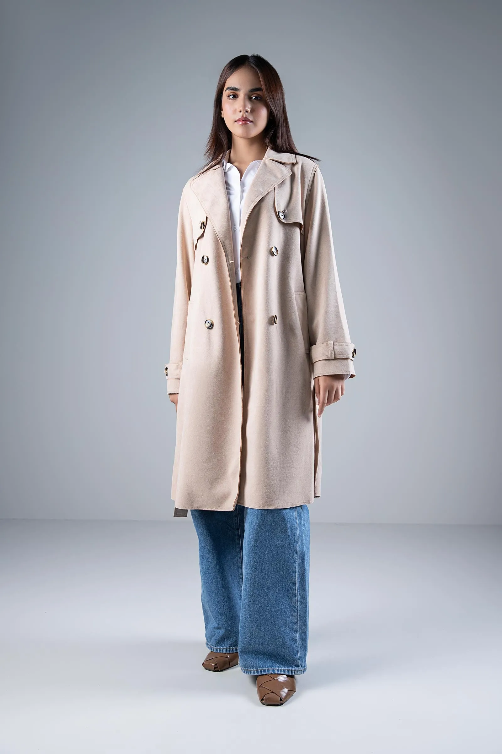 Suede Trench Coat | WEST-W24-28B