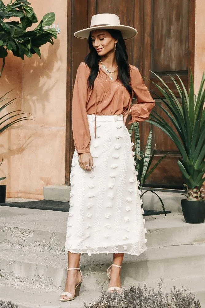 Swiss Dot Midi Skirt