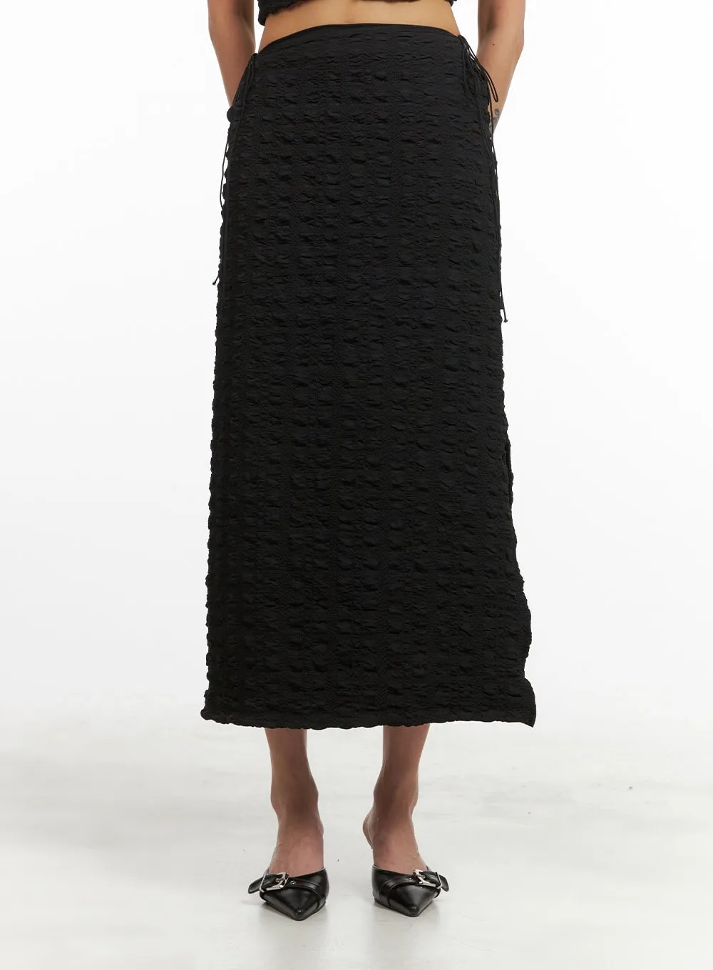 Textured Maxi Skirt CY424