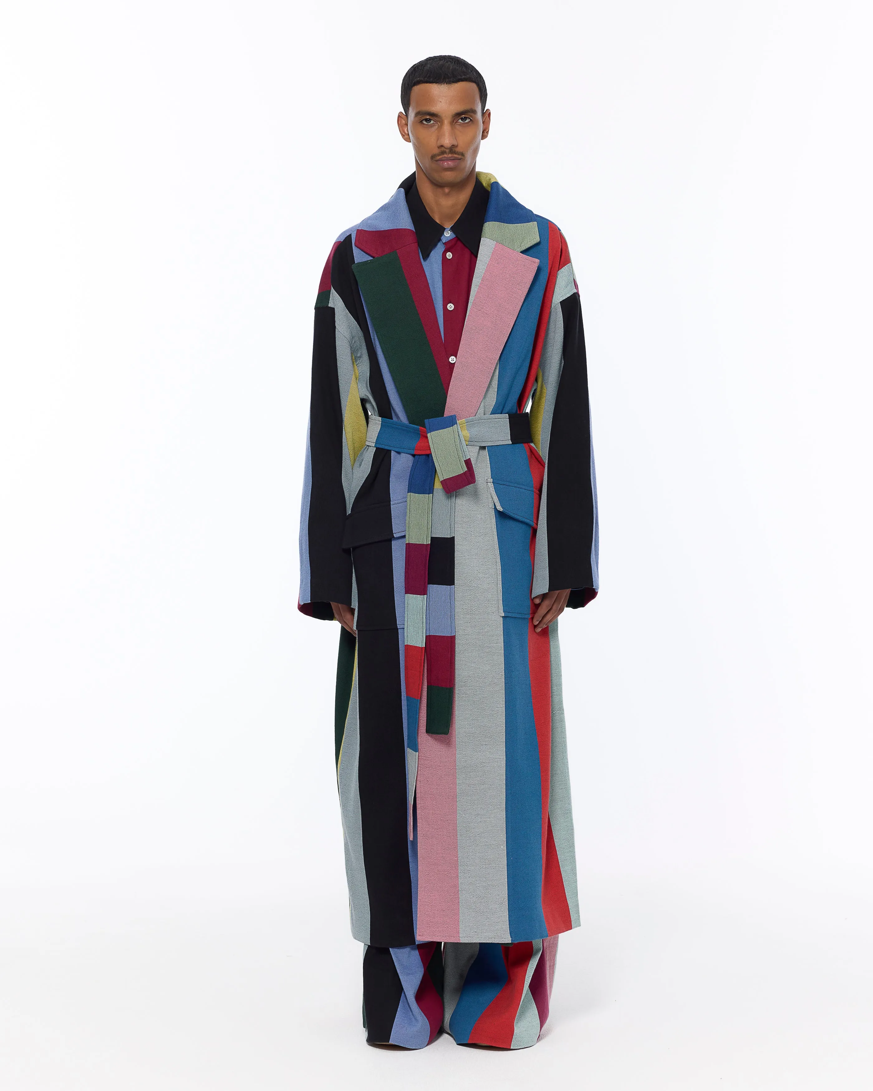 The Blanket Coat : Multicolor Stripe