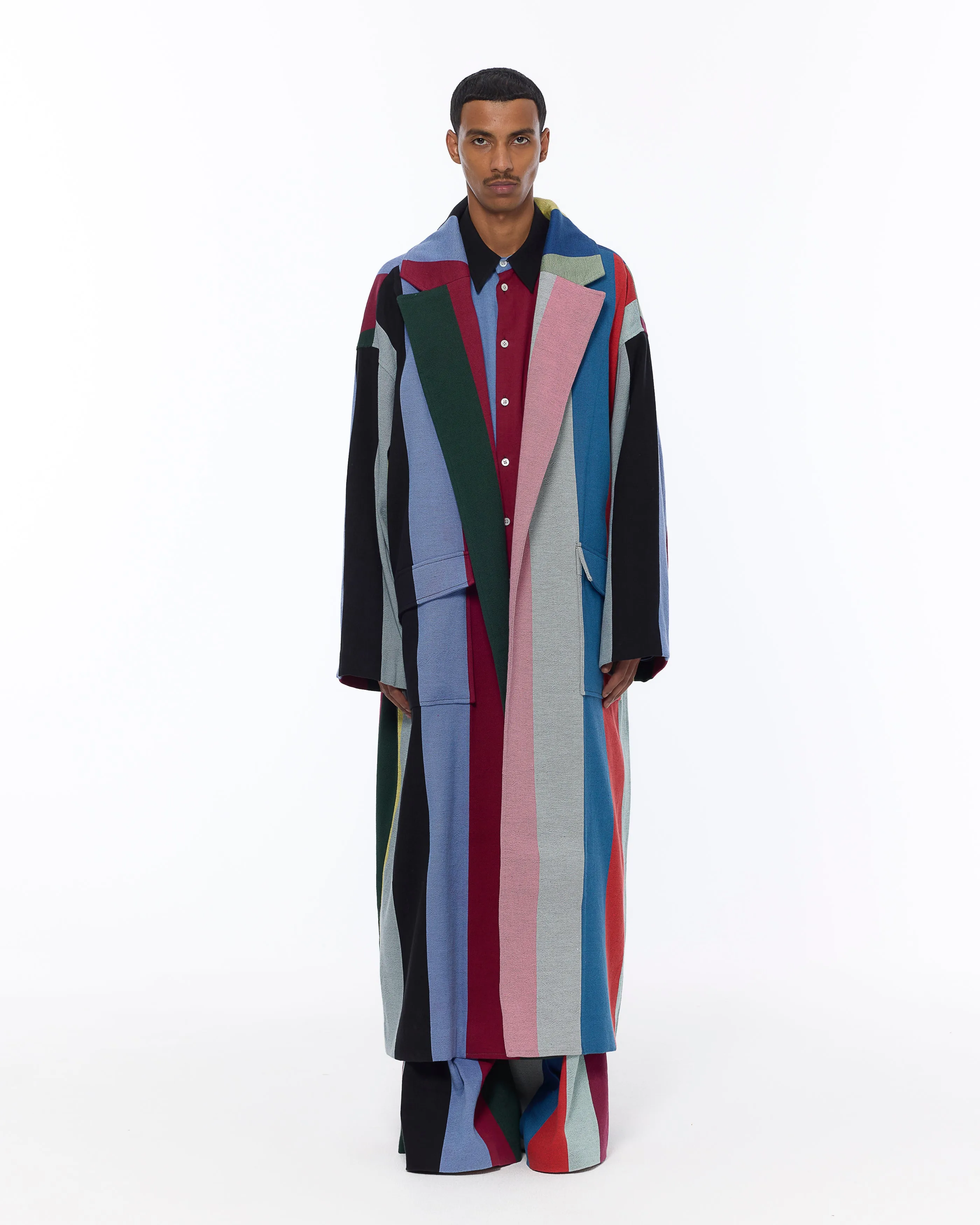 The Blanket Coat : Multicolor Stripe