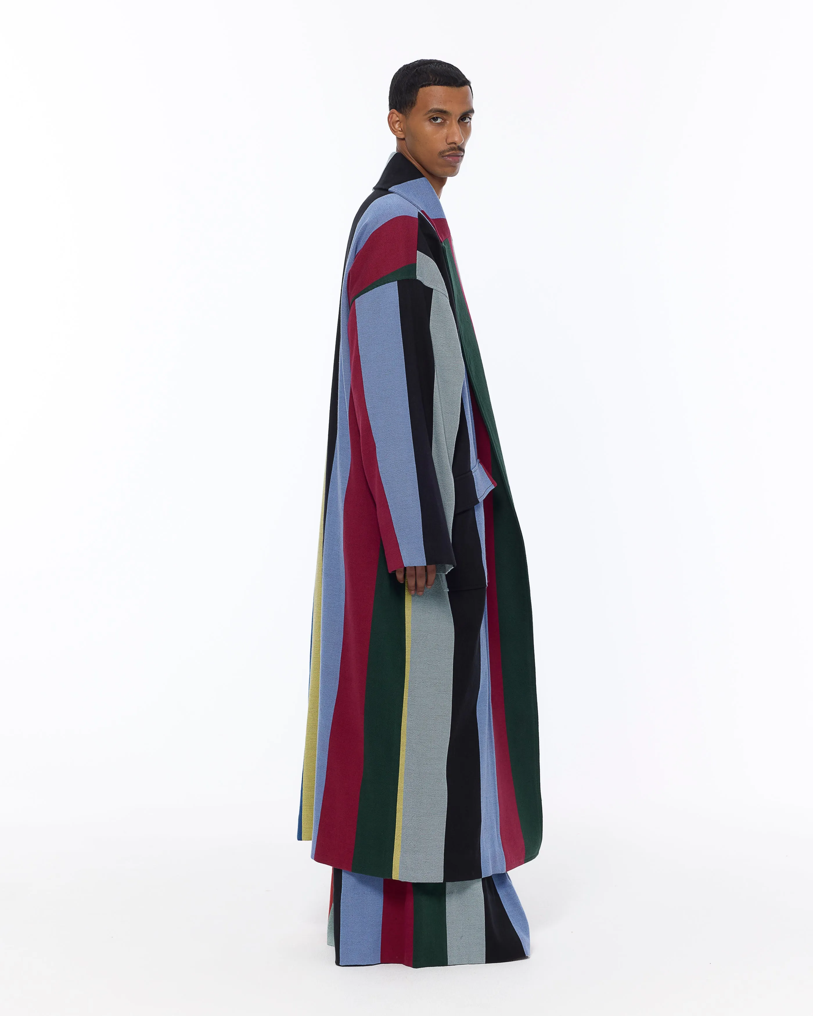 The Blanket Coat : Multicolor Stripe