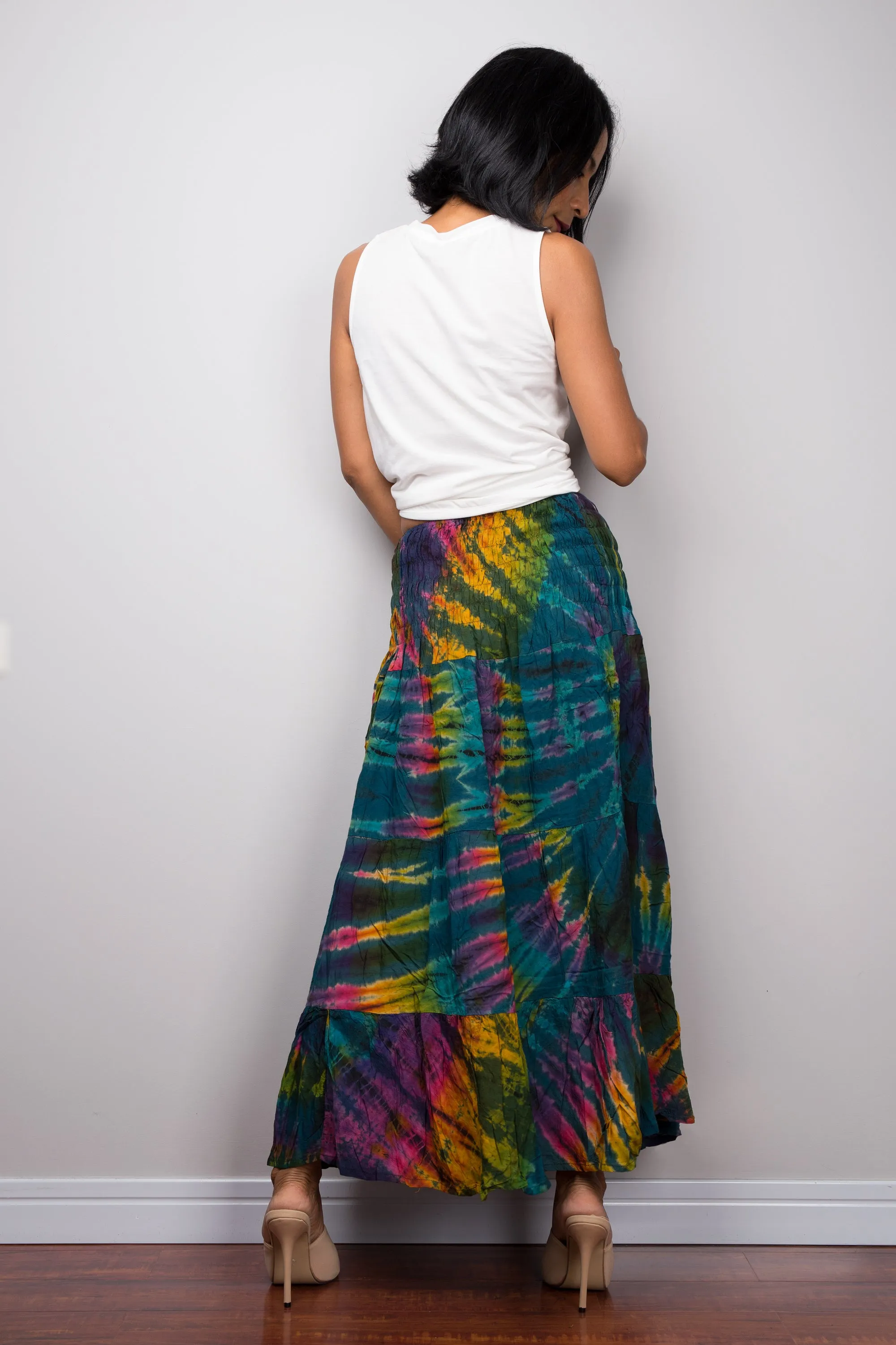 Tie Dye Smock Skirt